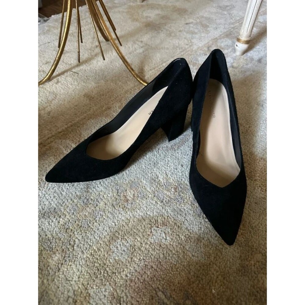 Marc Fisher Black Suede Pumps Heels Size 9